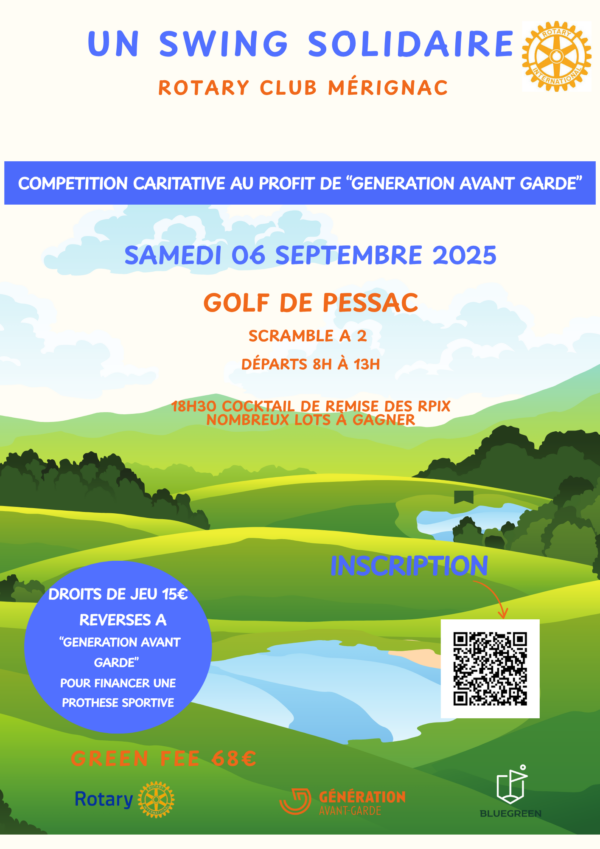 ROTARY Swing solidaire 06/09/2025 - inscription seule
