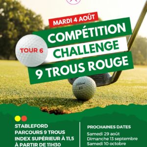 Challenge 9 Trous Rouge_ Tour 6_ 4 Août 2026