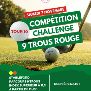 Challenge 9 Trous Rouge_ Tour 10_ 7 Novembre 2026