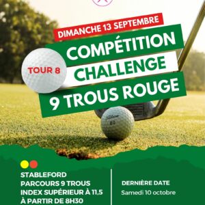 Challenge 9 Trous Rouge_ Tour 8_ 13 Septembre 2026