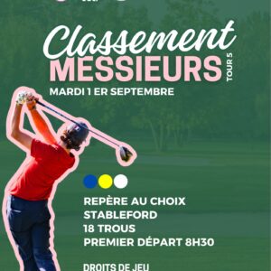 Classement Messieurs T5 2026