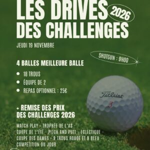Les Drives des Challenges 2026